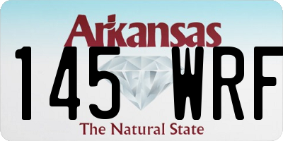 AR license plate 145WRF