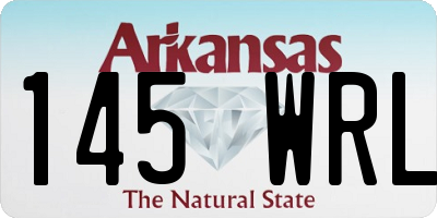 AR license plate 145WRL