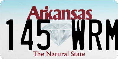 AR license plate 145WRM