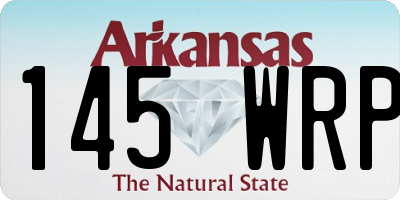AR license plate 145WRP