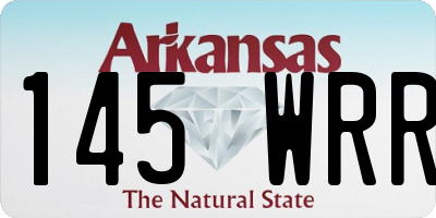 AR license plate 145WRR