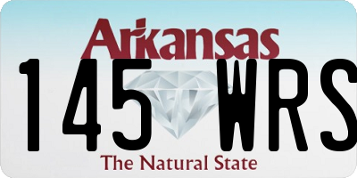 AR license plate 145WRS