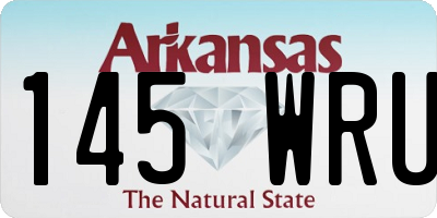 AR license plate 145WRU
