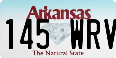 AR license plate 145WRV