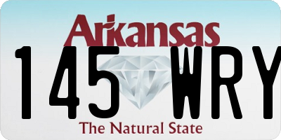 AR license plate 145WRY