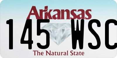 AR license plate 145WSC