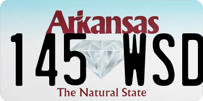 AR license plate 145WSD