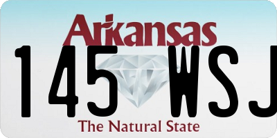 AR license plate 145WSJ