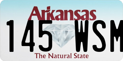 AR license plate 145WSM