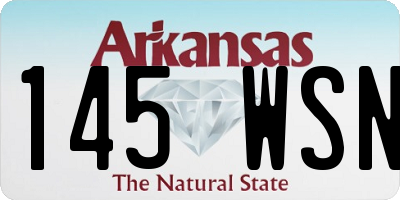 AR license plate 145WSN