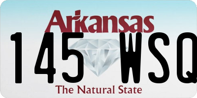 AR license plate 145WSQ