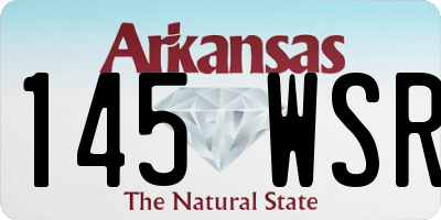 AR license plate 145WSR