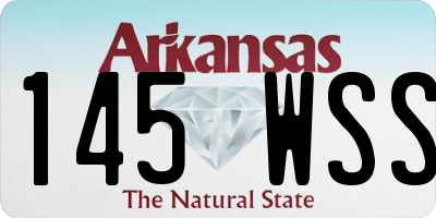 AR license plate 145WSS