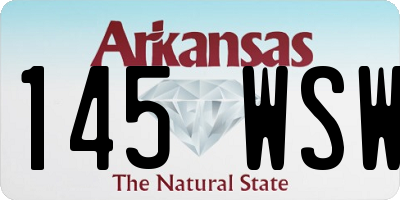 AR license plate 145WSW