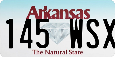 AR license plate 145WSX