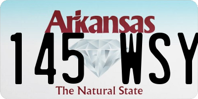 AR license plate 145WSY