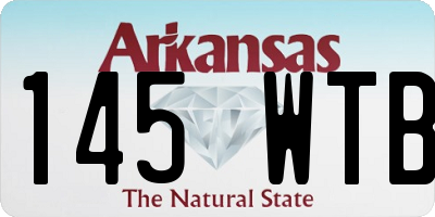 AR license plate 145WTB