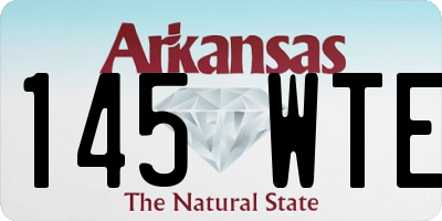 AR license plate 145WTE