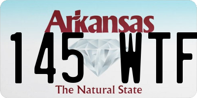 AR license plate 145WTF