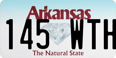 AR license plate 145WTH