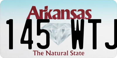 AR license plate 145WTJ