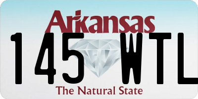 AR license plate 145WTL
