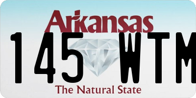 AR license plate 145WTM