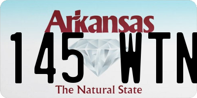 AR license plate 145WTN