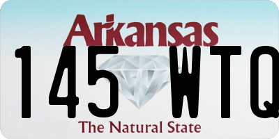 AR license plate 145WTQ