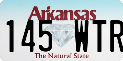 AR license plate 145WTR