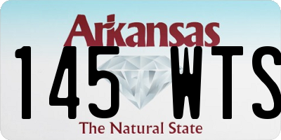 AR license plate 145WTS