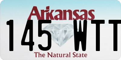 AR license plate 145WTT