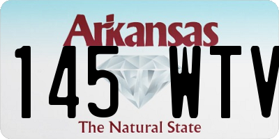 AR license plate 145WTV