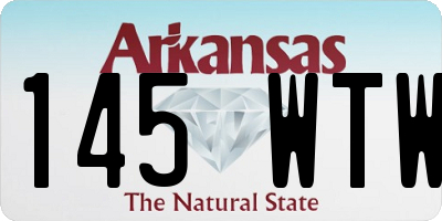 AR license plate 145WTW