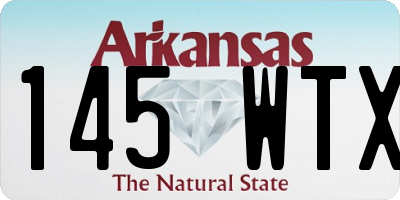 AR license plate 145WTX