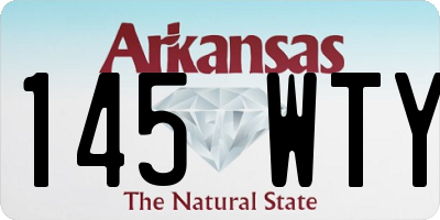 AR license plate 145WTY