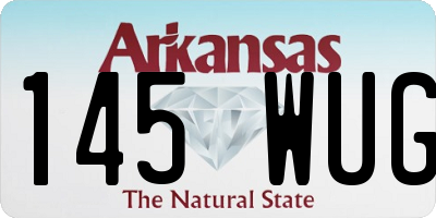 AR license plate 145WUG