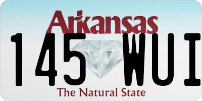 AR license plate 145WUI