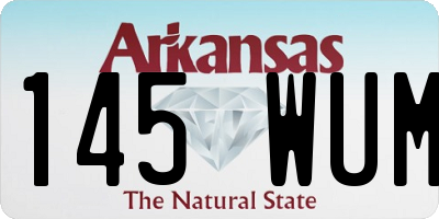AR license plate 145WUM