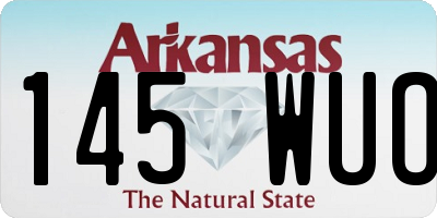 AR license plate 145WUO