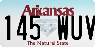 AR license plate 145WUV