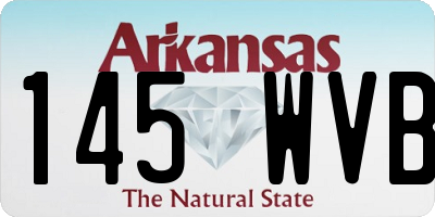 AR license plate 145WVB