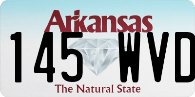 AR license plate 145WVD