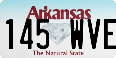 AR license plate 145WVE