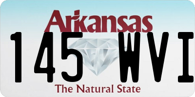 AR license plate 145WVI