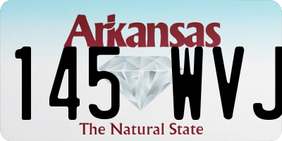 AR license plate 145WVJ