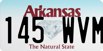 AR license plate 145WVM