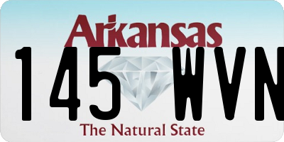 AR license plate 145WVN