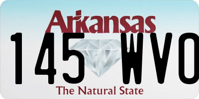 AR license plate 145WVO