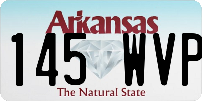 AR license plate 145WVP